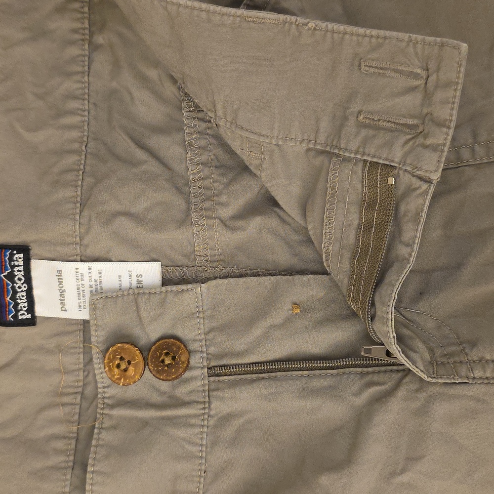 Patagonia Organic Cotton Cargo Pants 8 Light Gray - Picture 7 of 8